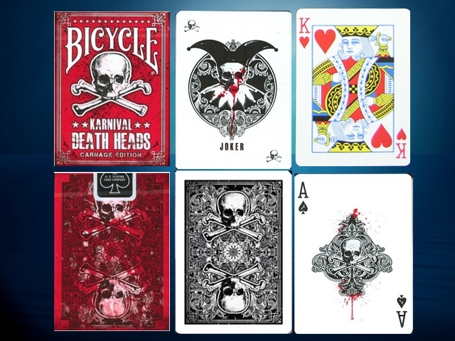 Bicycle Karnival Death Heads Playing Cards