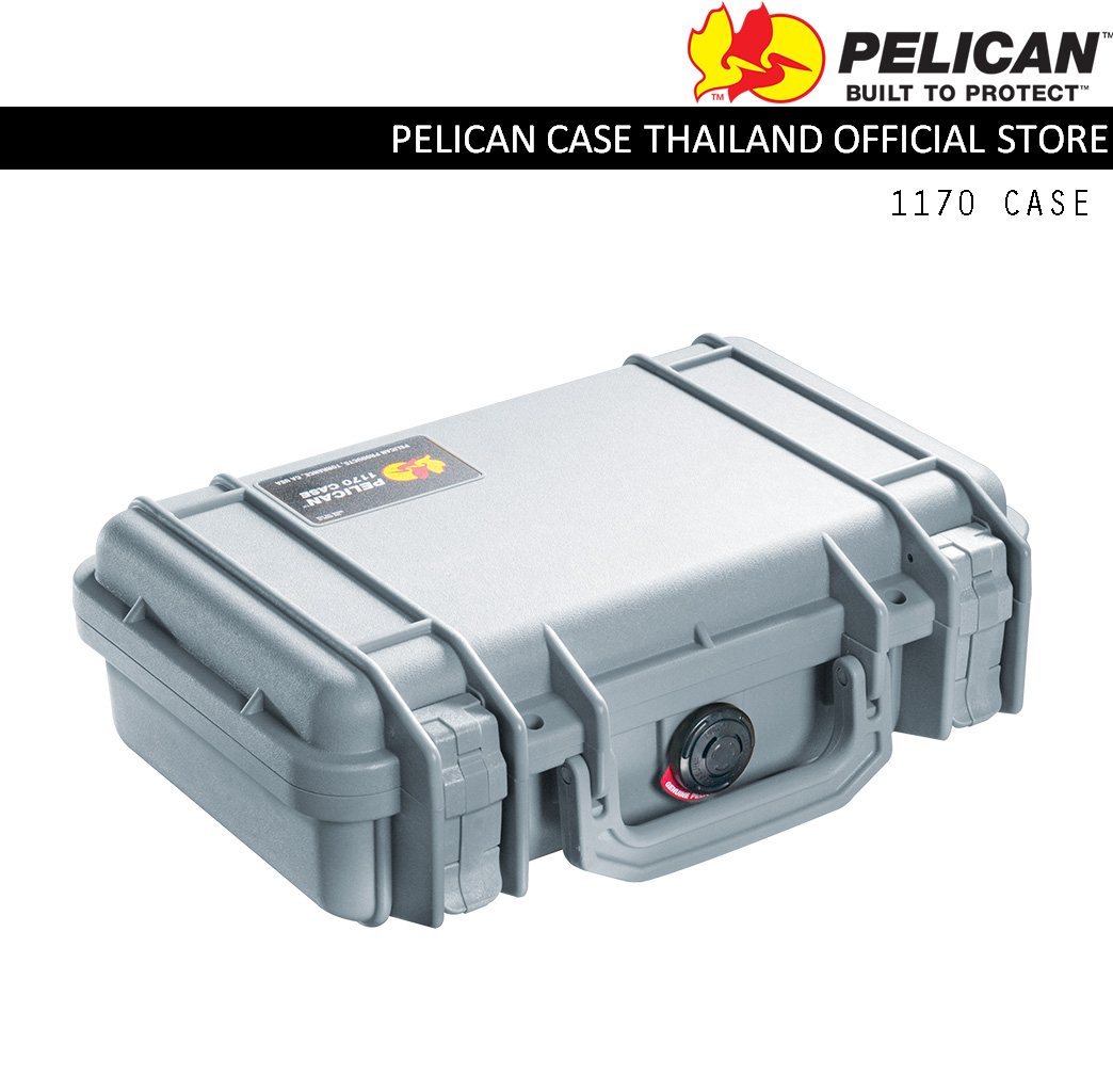 PELICAN 1170 CASE WITH FOAM - SILVER