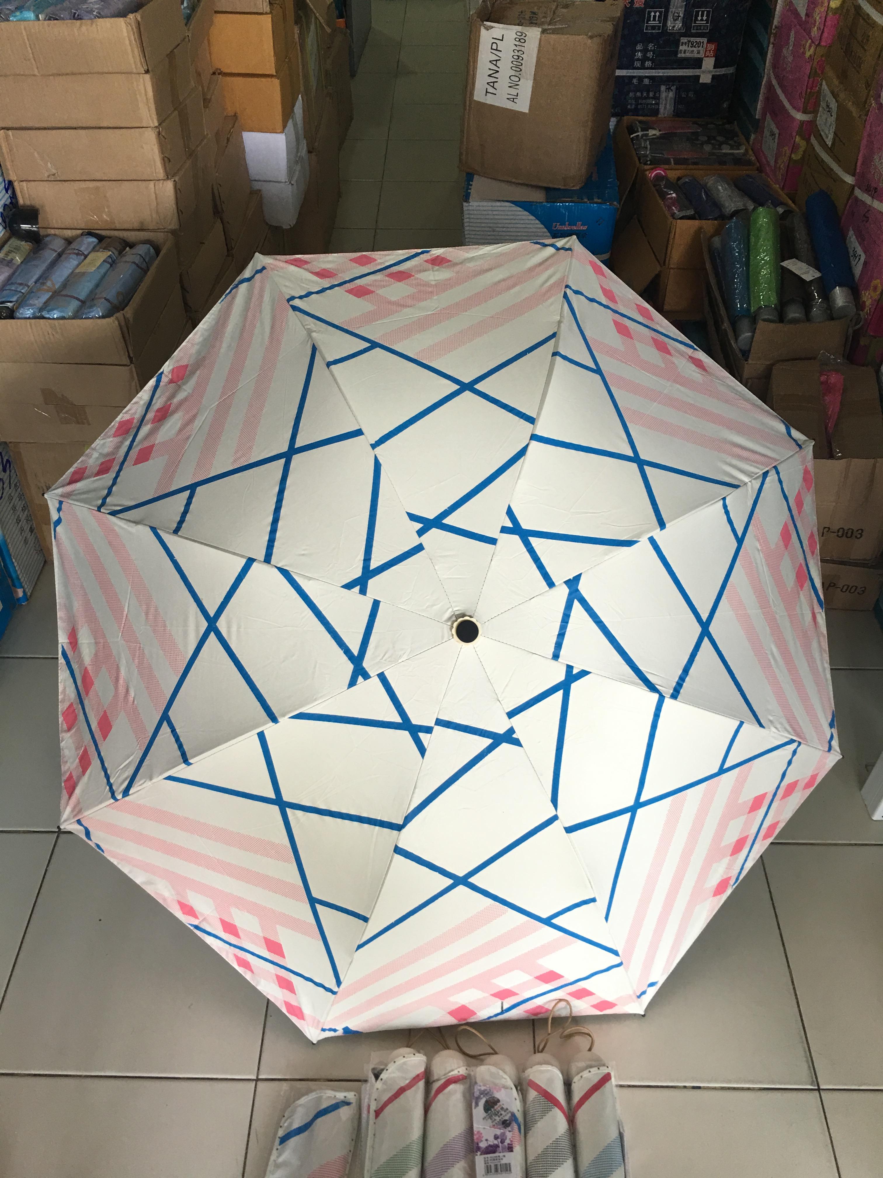 ร่มโค้งแฟชั่นยูวีดำรหัส3009