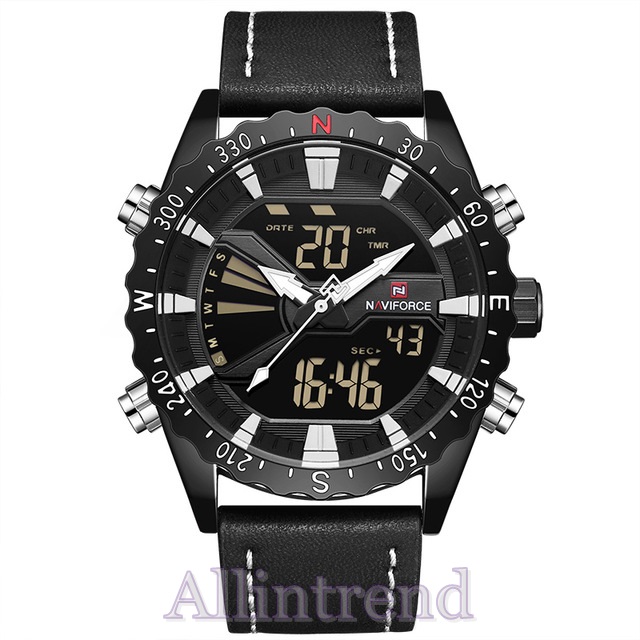 นาฬิกา Naviforce รุ่น NF9136 สีขาว/ดำ ของแท้ รับประกันศูนย์ 1 ปี ส่งพร้อมกล่อง และใบรับประกันศูนย์ ราคาถูกที่สุด
