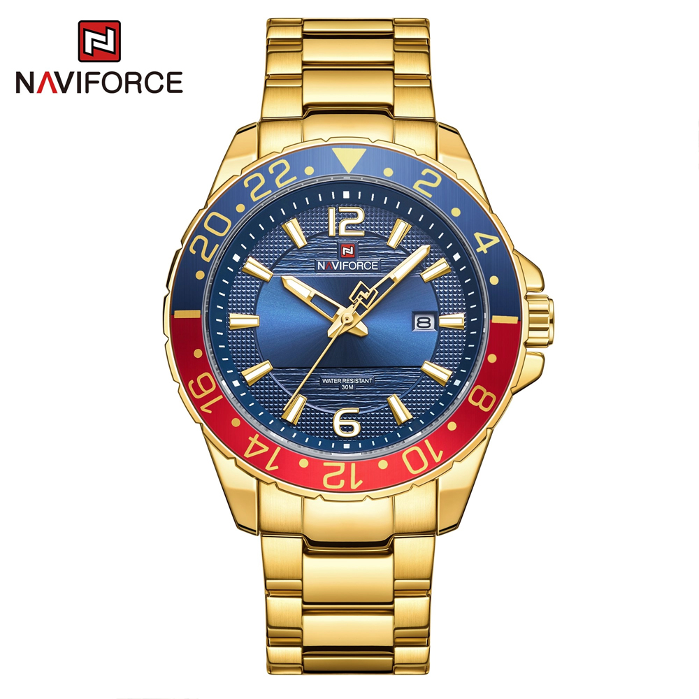 นาฬิกา Naviforce รุ่น NF9192 GD สีทอง ของแท้ รับประกันศูนย์ 1 ปี ส่งพร้อมกล่อง และใบรับประกันศูนย์ ราคาถูกที่สุด