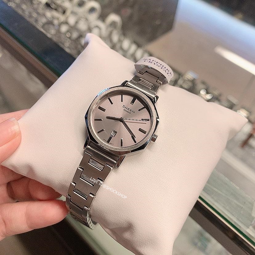 นาฬิกาผู้หญิง Casio Sheen รุ่น SHE-4554D-8A คาสิโอ