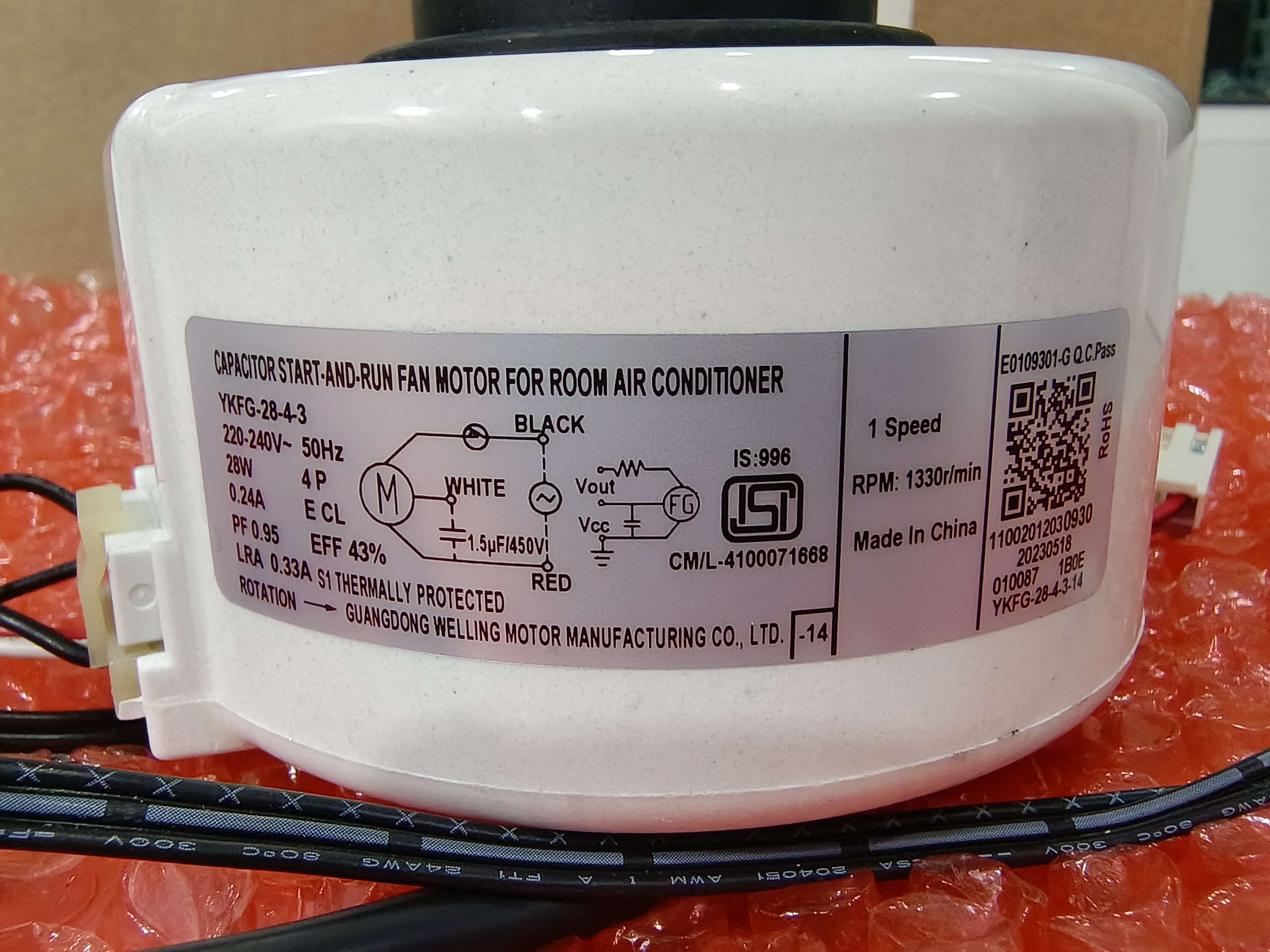 มอเตอร์คอยล์เย็น Midea MS12F-12CRN1-PC8(A)