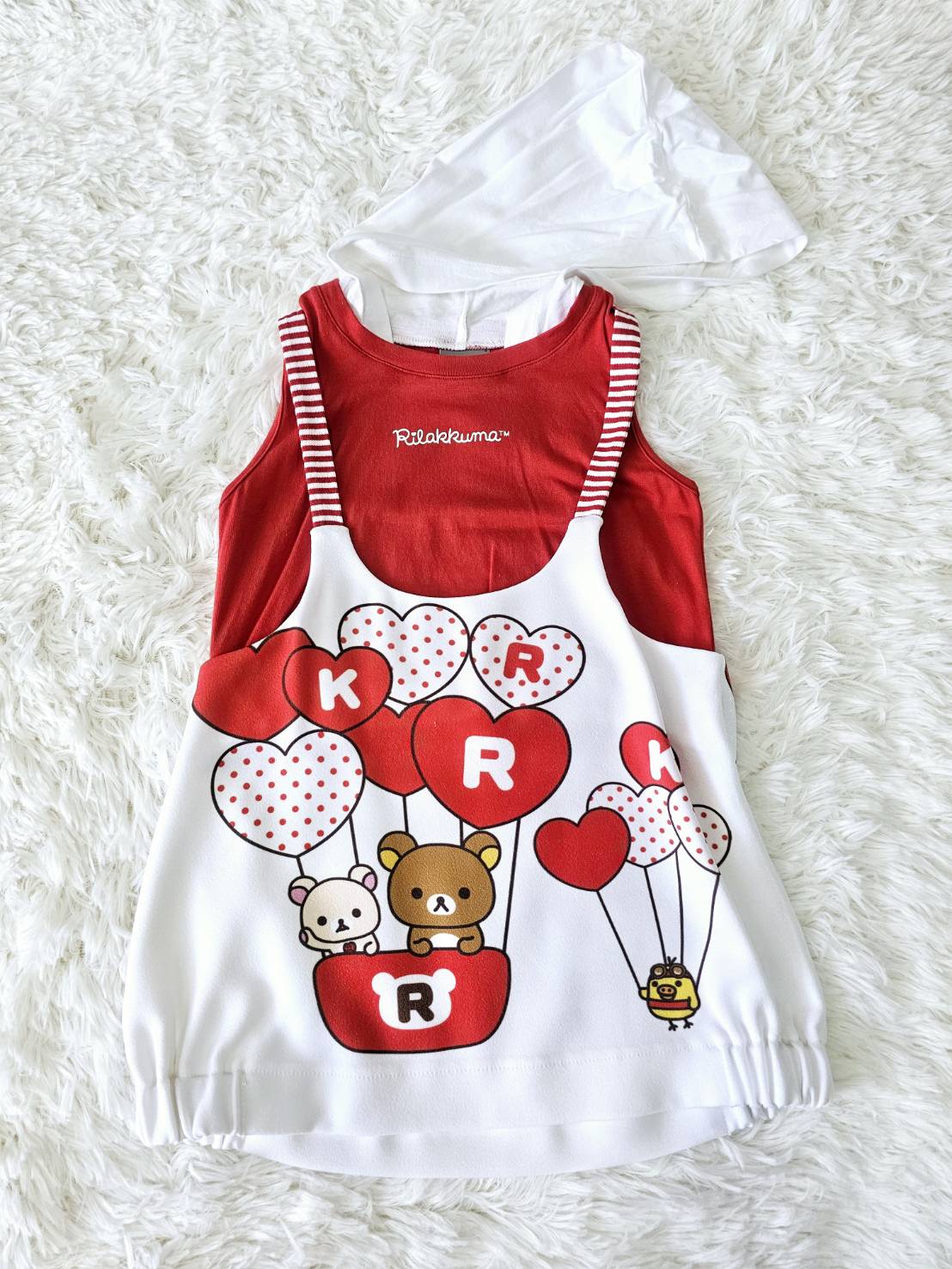 เดรส Rilakkuma ไซส์ 3y Laugh by ChaLom มือสอง เหมือนใหม่ ไม่มีตำหนิ