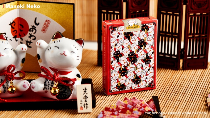 Bicycle Maneki Neko (RED) Playing Cards