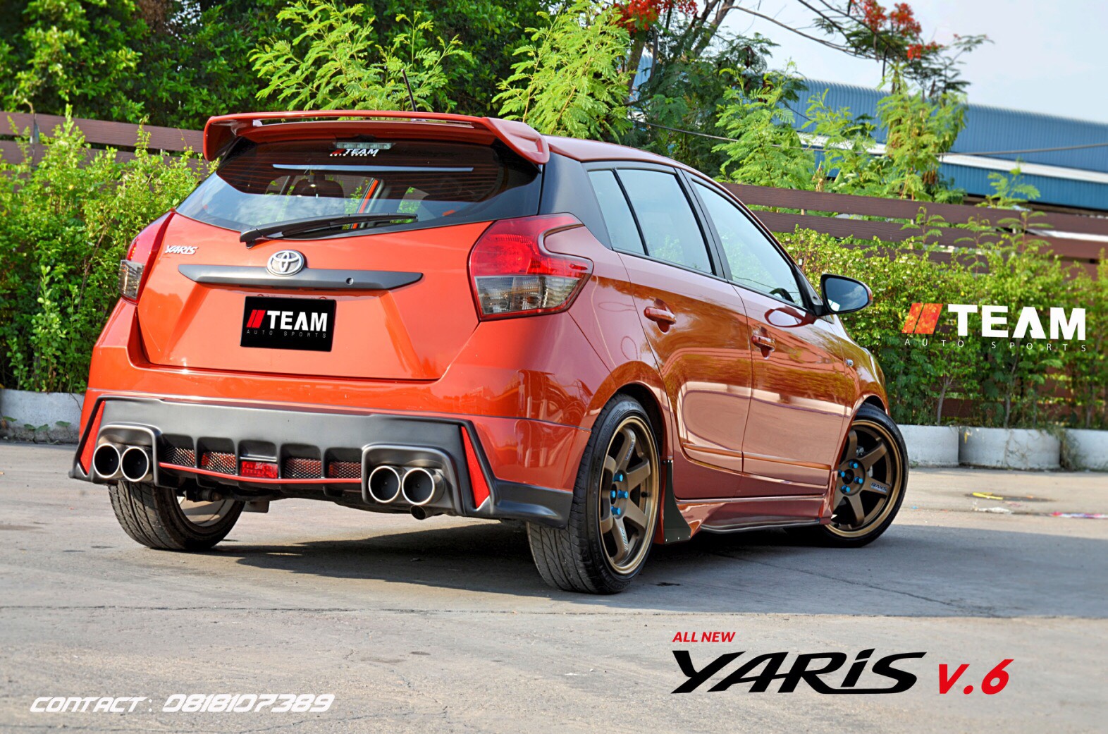ชุดแต่ง Toyota Yaris 2014 By Team