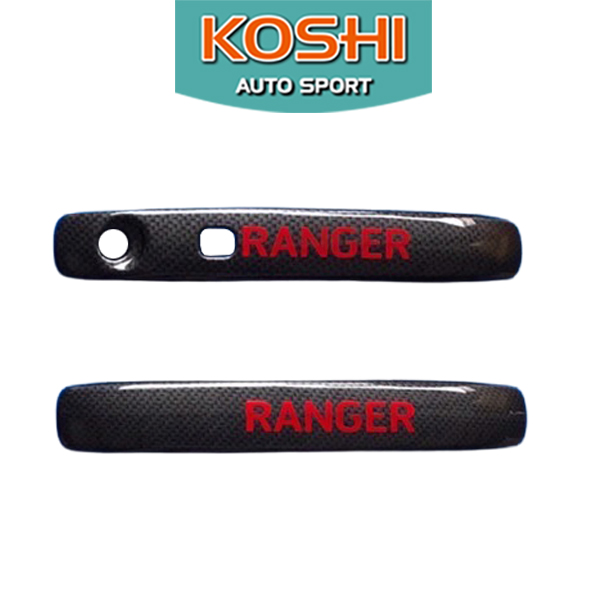 ครอบมือจับ ผิวเคฟล่า Ford Ranger 2022 รุ่น 2 ประตู non top ยี่ห้อ lekone