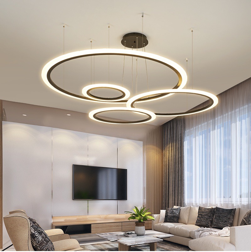 โคมแขวน ไฟแขวน Acrylic LED Rings สว่างมาก ไฟเพดาน โคมเพดาน โคมไฟแขวน ไฟระย้า ไฟช่อ ไฟกิ่ง ไฟห้อย สวยทันสมัย ไฟตกแต่ง หรูหรา ทนทาน ประหยัดไฟ