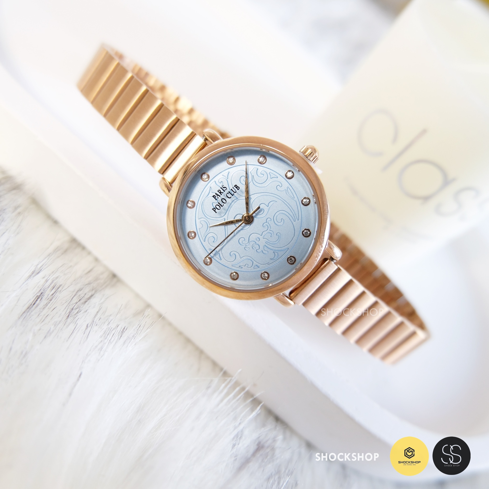 Paris Polo Club นาฬิกาข้อมือผู้หญิง รุ่น 3PP-2111874L-RG-BU โปโล