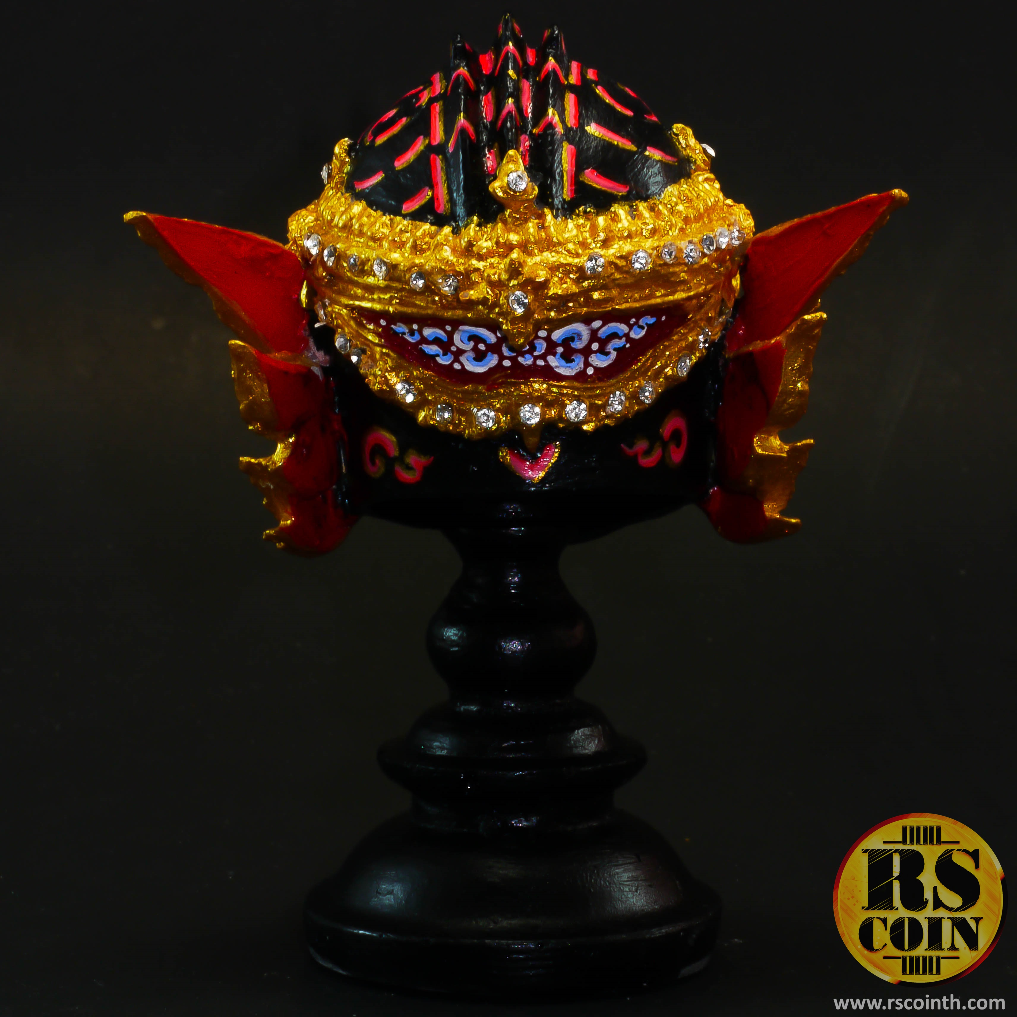 หัวโขนเรซิ่น - นิลพัท (Ramakien Black Ape Nila Khon Mask Size.S - Pre Order)