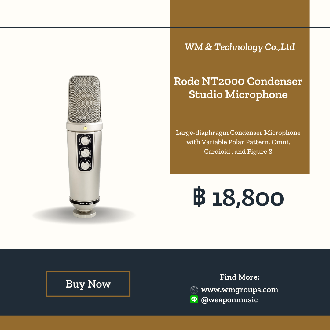 Rode NT2000 Condenser Studio Microphone