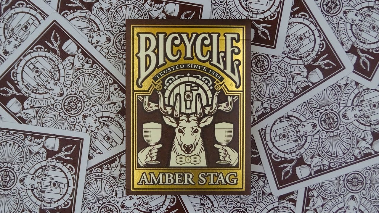 Bicycle Amber Stag Playing Cards