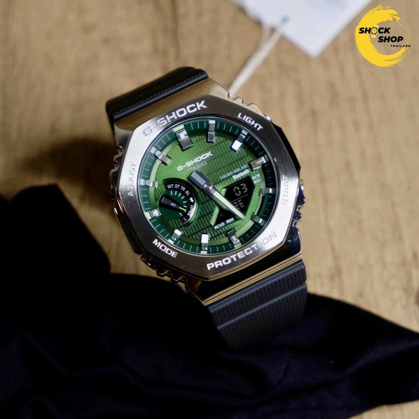 Casio G-Shock นาฬิกาข้อมือ รุ่น GBM-2100A-1A3 ซีรีส์ 2100 G-STEEL จีช็อค