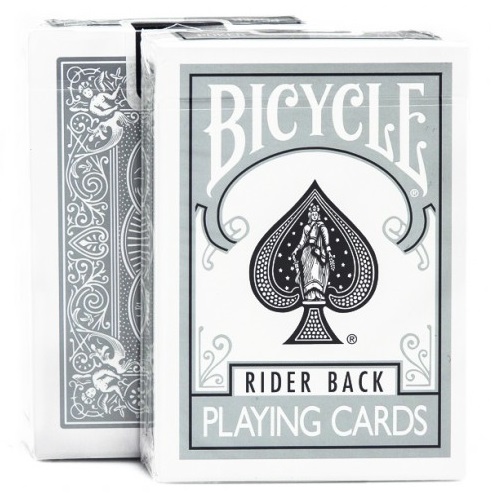 Bicycle Rider Back Playing Cards (Silver)