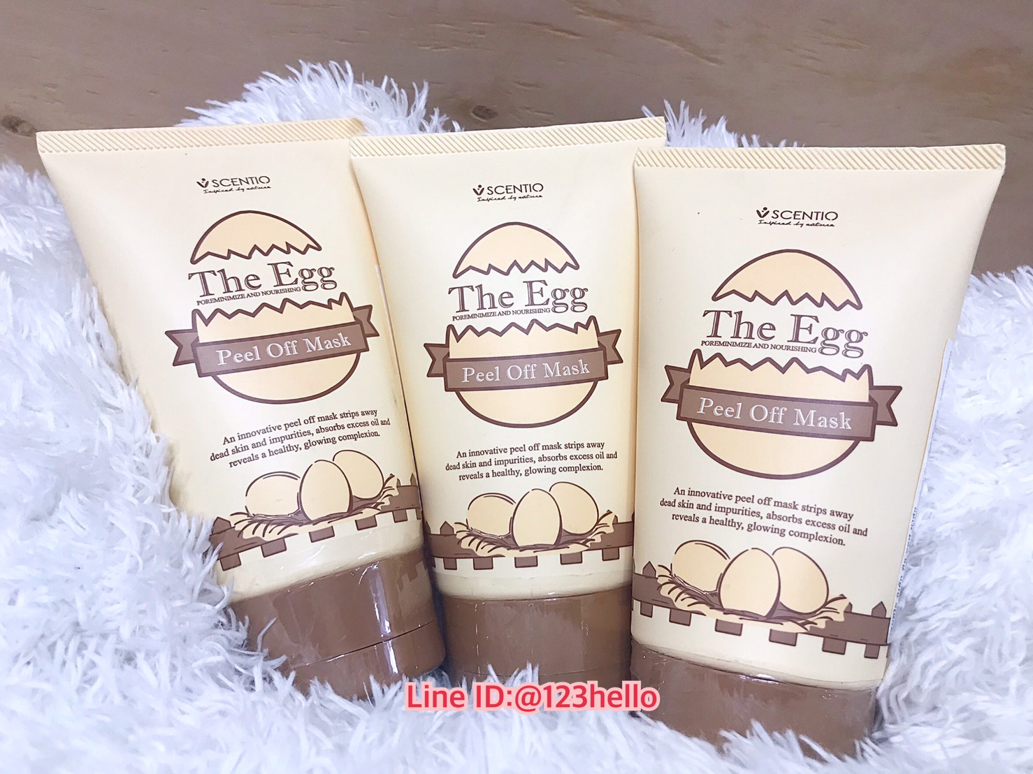 SCENTIO The Egg Peel Off Mask เซนทิโอ ดิเอ้ก พีล ออฟ มาร์ค 100 ml.