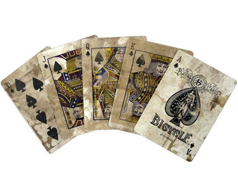 Bicycle Distressed Expert Back 2 สำรับ (สีเขียว+สีน้ำเงิน)