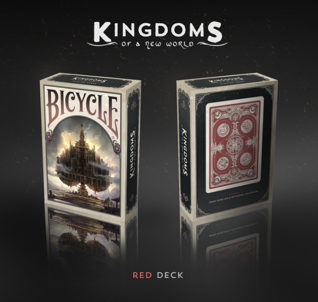 Bicycle Kingdoms Of A New World Playing Cards (Red)