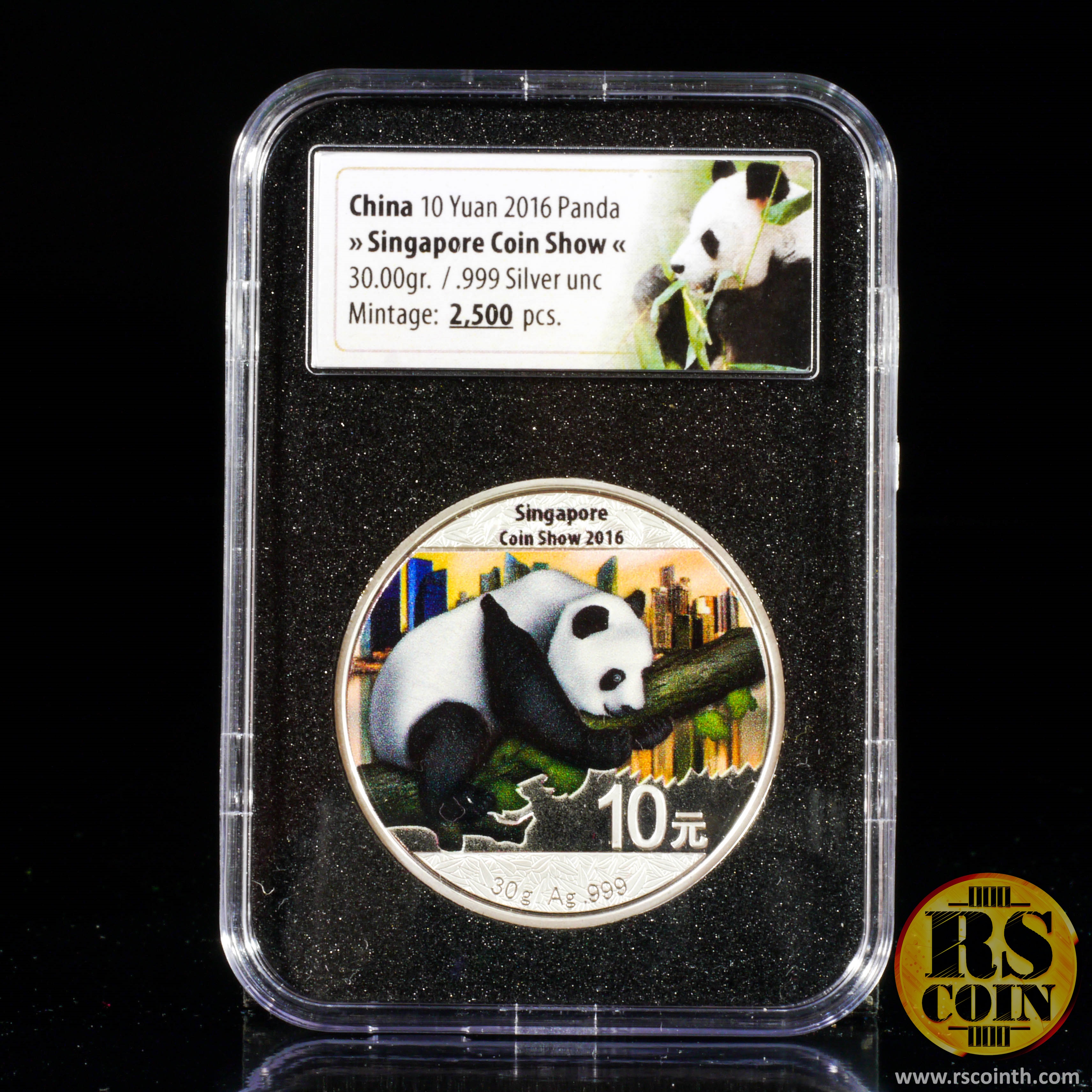 Singapore Coin Show 2016 - China Panda Silver Coin 10 Yuan (UNC)