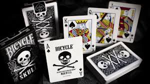 Bicycle Skull Playing Cards (White)
