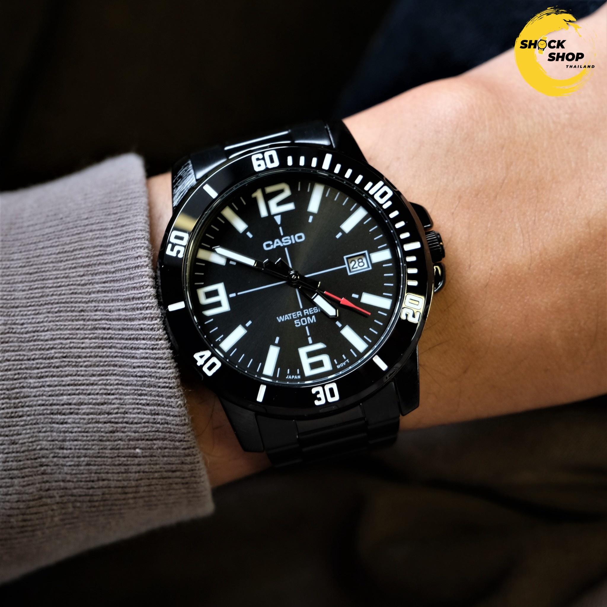 CASIO นาฬิกาผู้ชาย รุ่น MTP-VD01B-1BV คาสิโอ