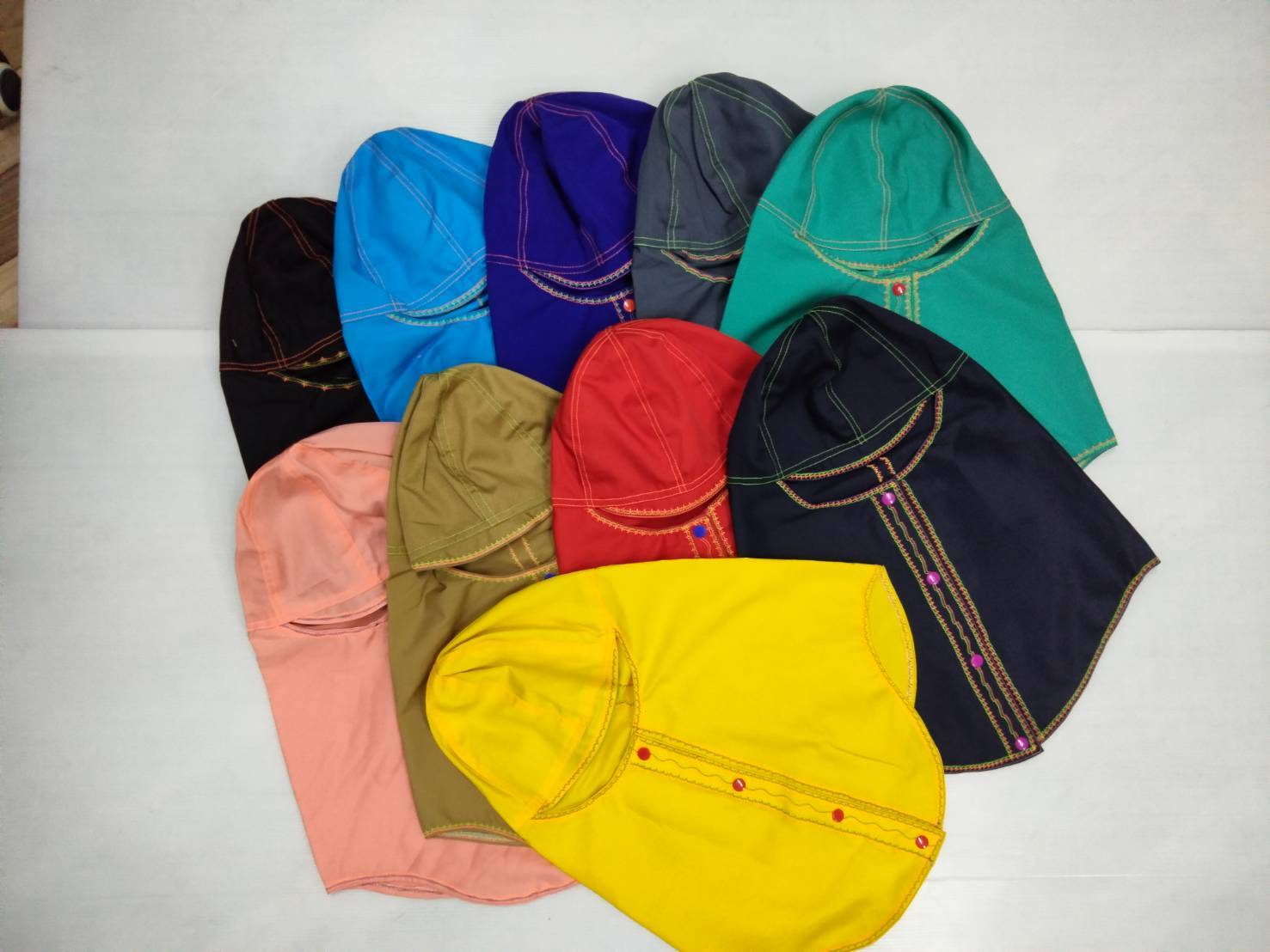หมวกคลุมช่างเชื่อม คละสี พร้อมส่ง