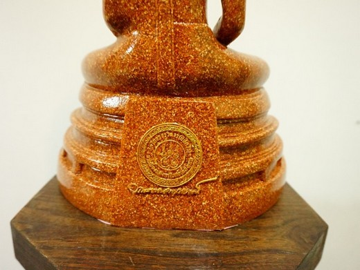 พระบูชา หลวงพ่อโสธร เนื้อกระเบื้องโบสถ์ 5 นิ้ว