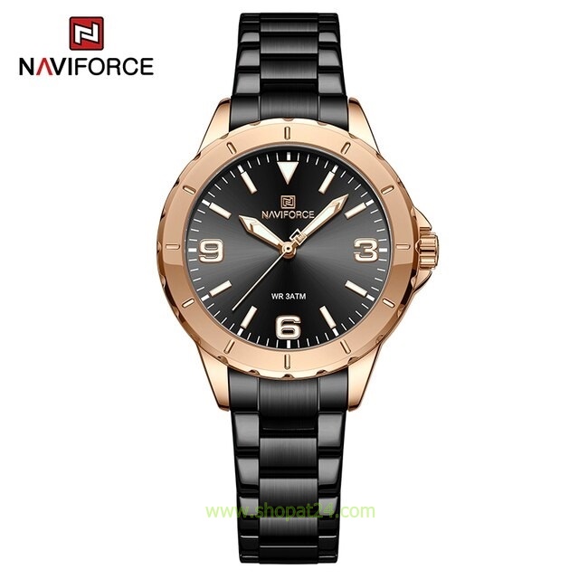 นาฬิกา Naviforce รุ่น NF5022 BK สีดำ ของแท้ รับประกันศูนย์ 1 ปี ส่งพร้อมกล่อง และใบรับประกันศูนย์ ราคาถูกที่สุด