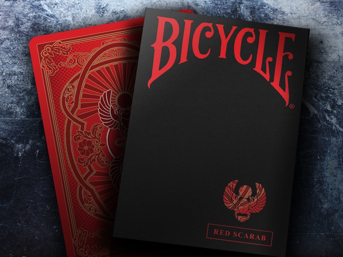 Bicycle Scarab Red Deck
