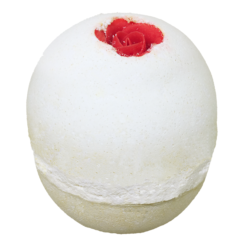 Fizz Bath Bomb สบู่แช่ตัวดีท็อคบำรุงผิวกลิ่น Rose Milk
