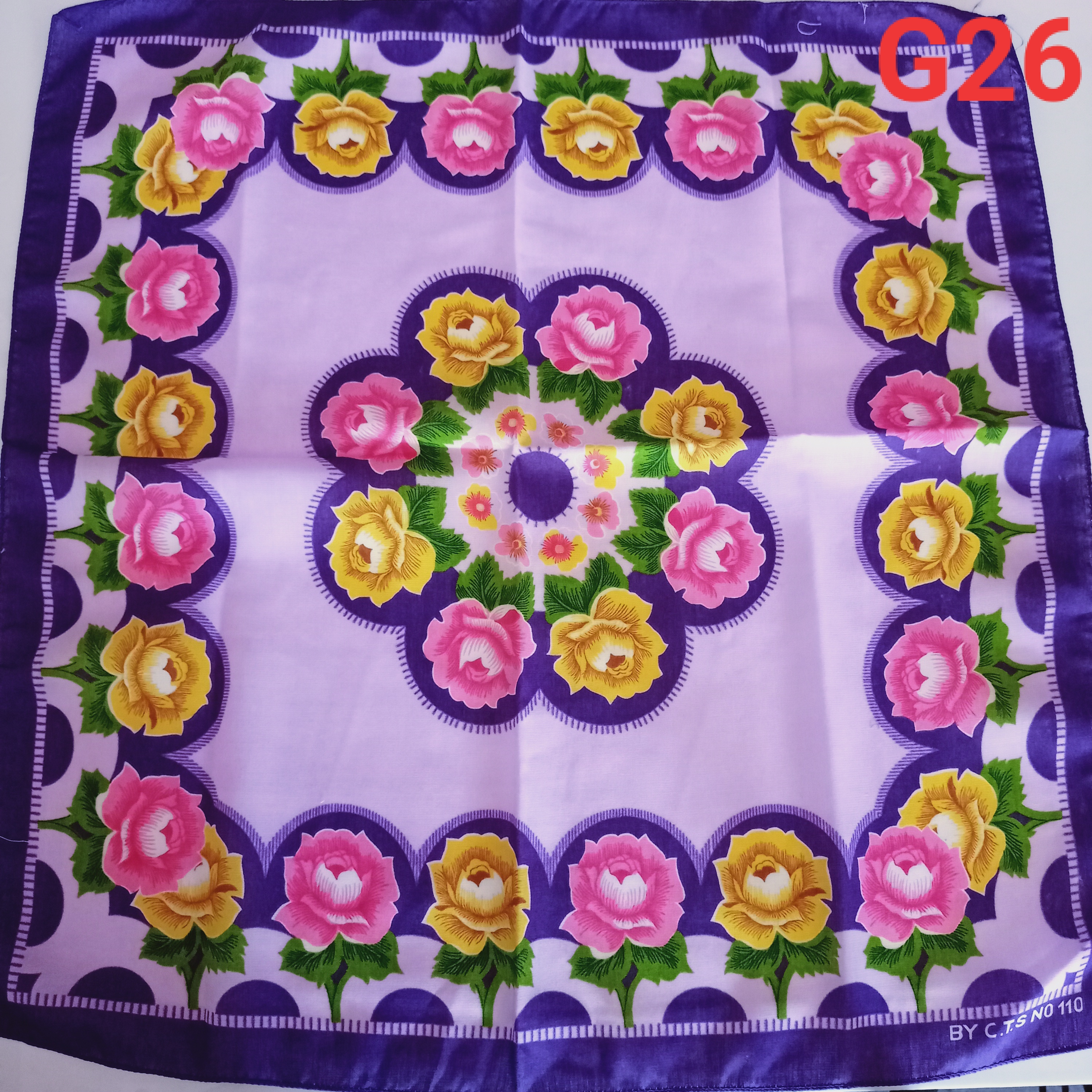 ผ้าเช็ดหน้า คอตตอน catton G26