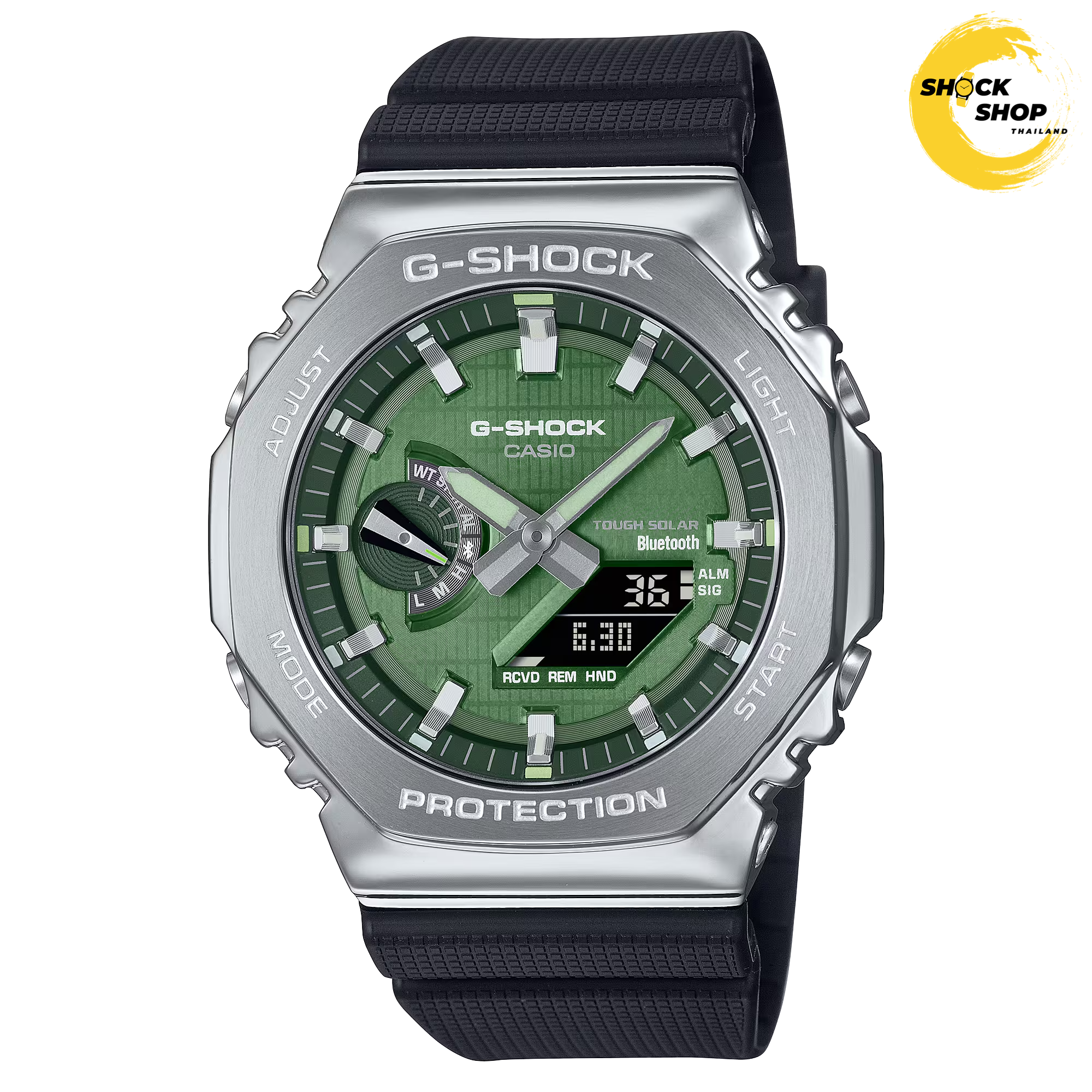 Casio G-Shock นาฬิกาข้อมือ รุ่น GBM-2100A-1A3 ซีรีส์ 2100 G-STEEL จีช็อค