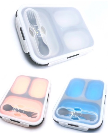 กล่องข้าวซิลิโคน กล่องข้าวยืดหดได้