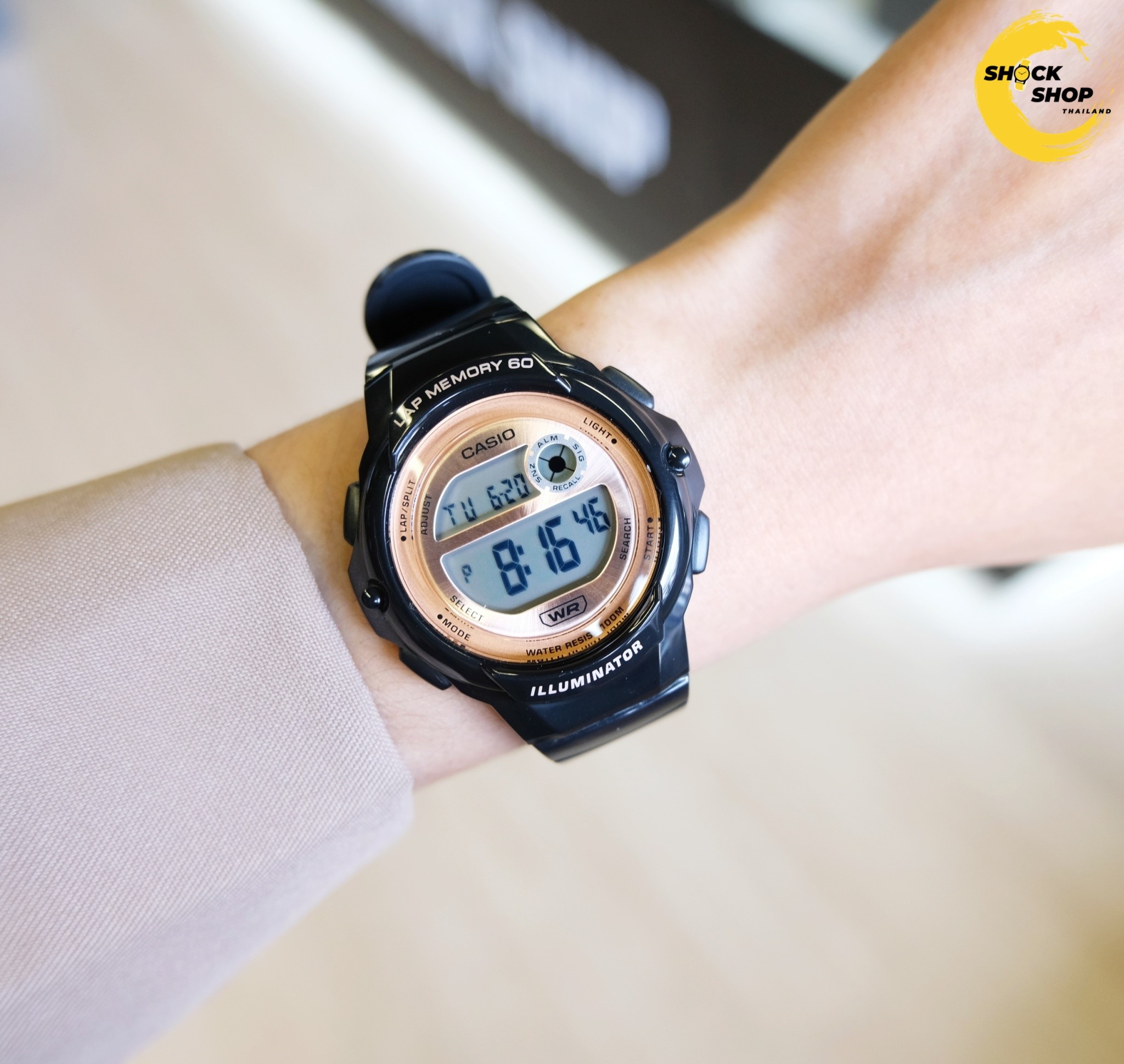 นาฬิกาดิจิตอล Casio รุ่น LWS-1200H-1AV คาสิโอ