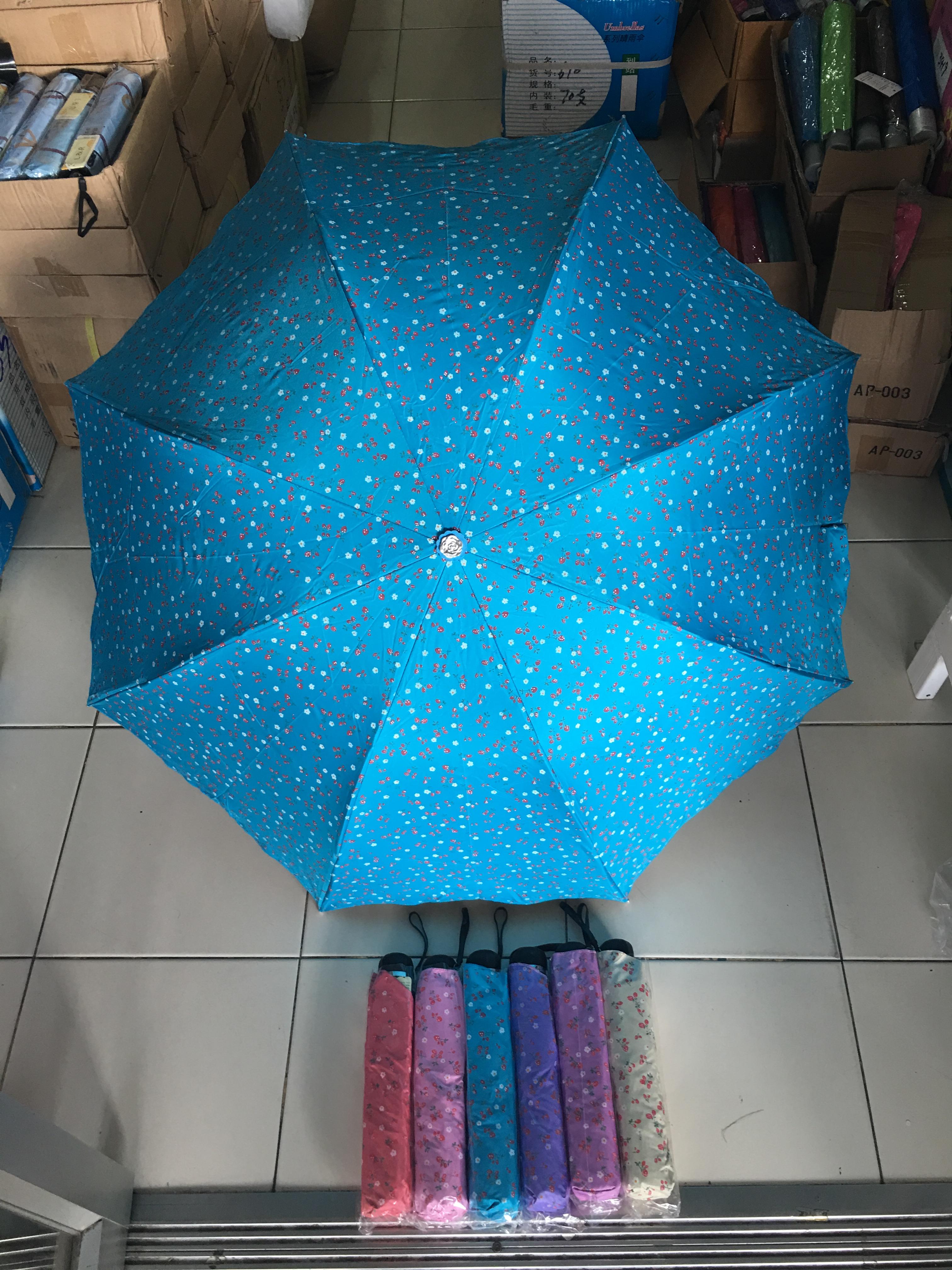 ร่มโค้งแฟชั่นยูวีดำรหัส3417