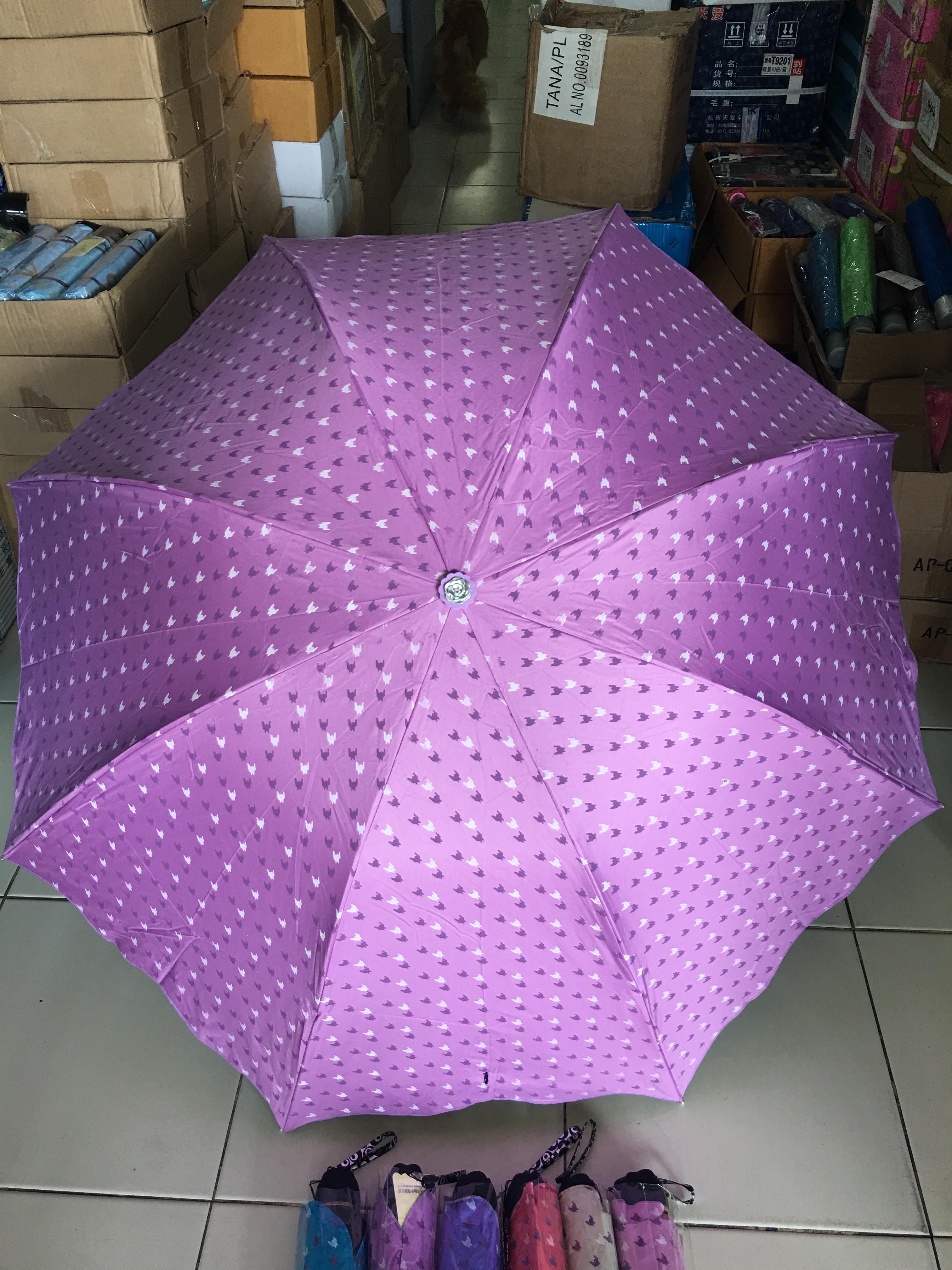 ร่มโค้งแฟชั่นยูวีดำรหัส3413