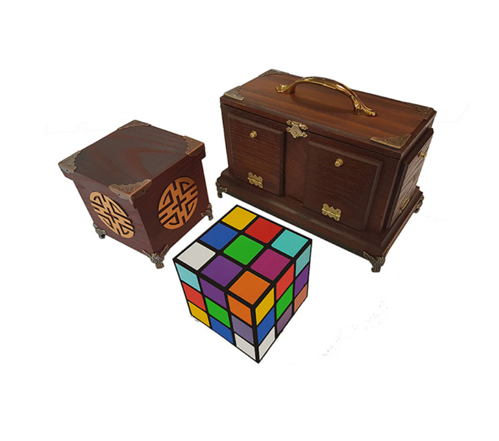 Back of Tora Cube Handcraft (Antique)