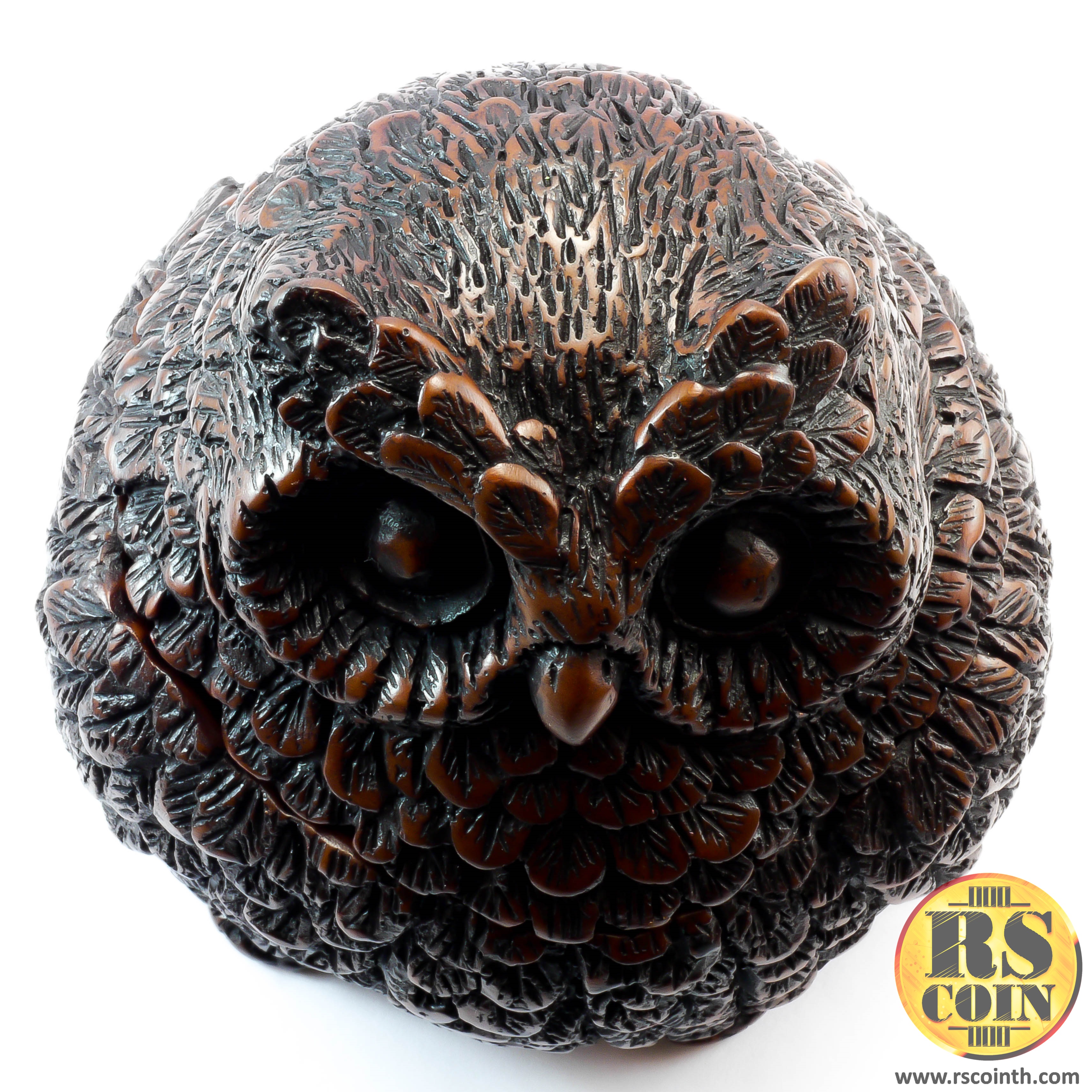 รูปปั้นหิน - นกฮูกตลับ (Thai Sculpture Stone Animal Bird Owl)