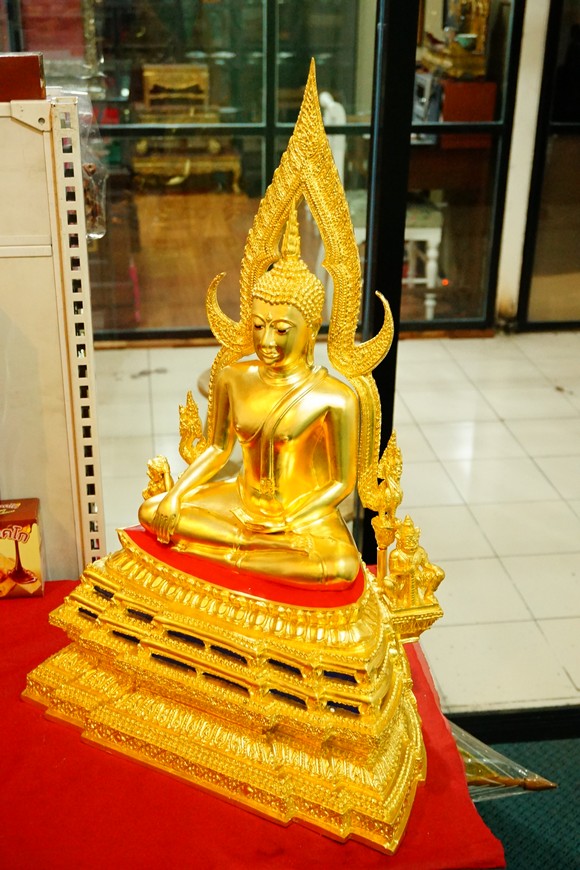 พระพุทธชินราช 12นิ้ว ทองเหลือง ปิดทองแท้