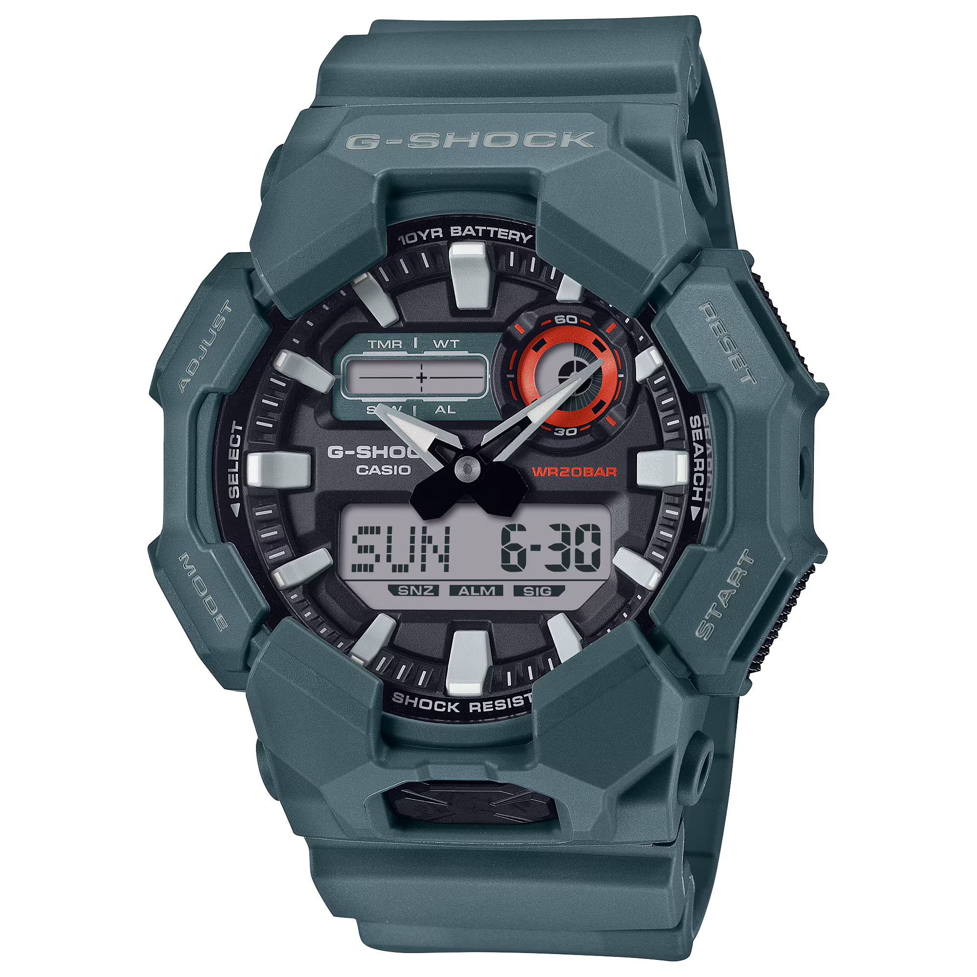 Casio G-Shock นาฬิกาผู้ชาย รุ่น GA-010-2A ซีรีส์ GA-010 จีช็อค