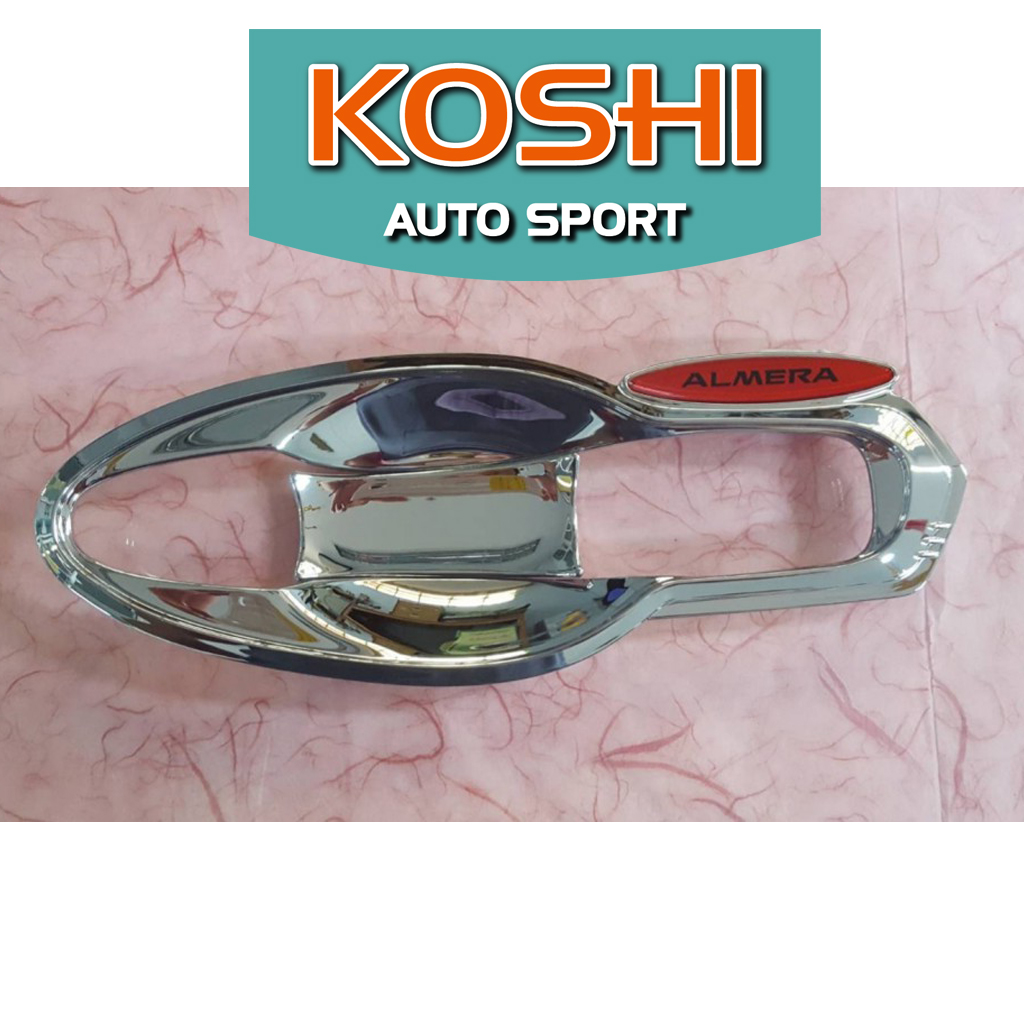 เบ้ารองมือเต็ม Nissan Almera 2020 ชุบโครเมี่ยม Lekone (8ชื้น)