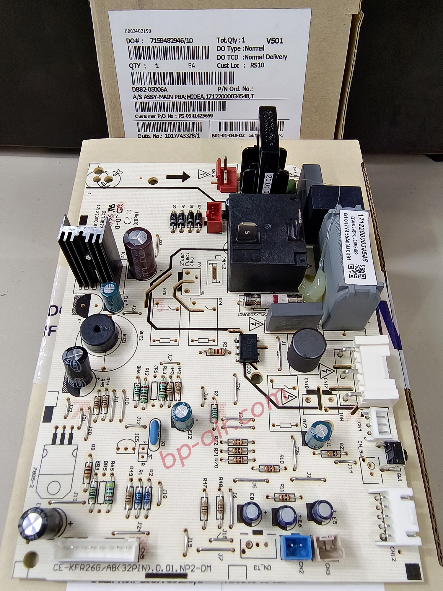 แผงบอร์ดคอยล์เย็น DB82-05006A