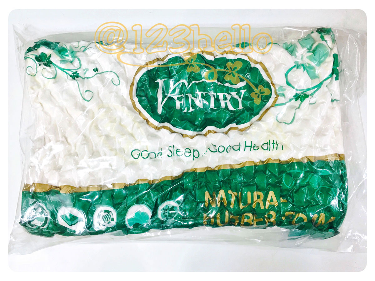 หมอนยางพารา Ventry Latex Pillow ของแท้ 100%