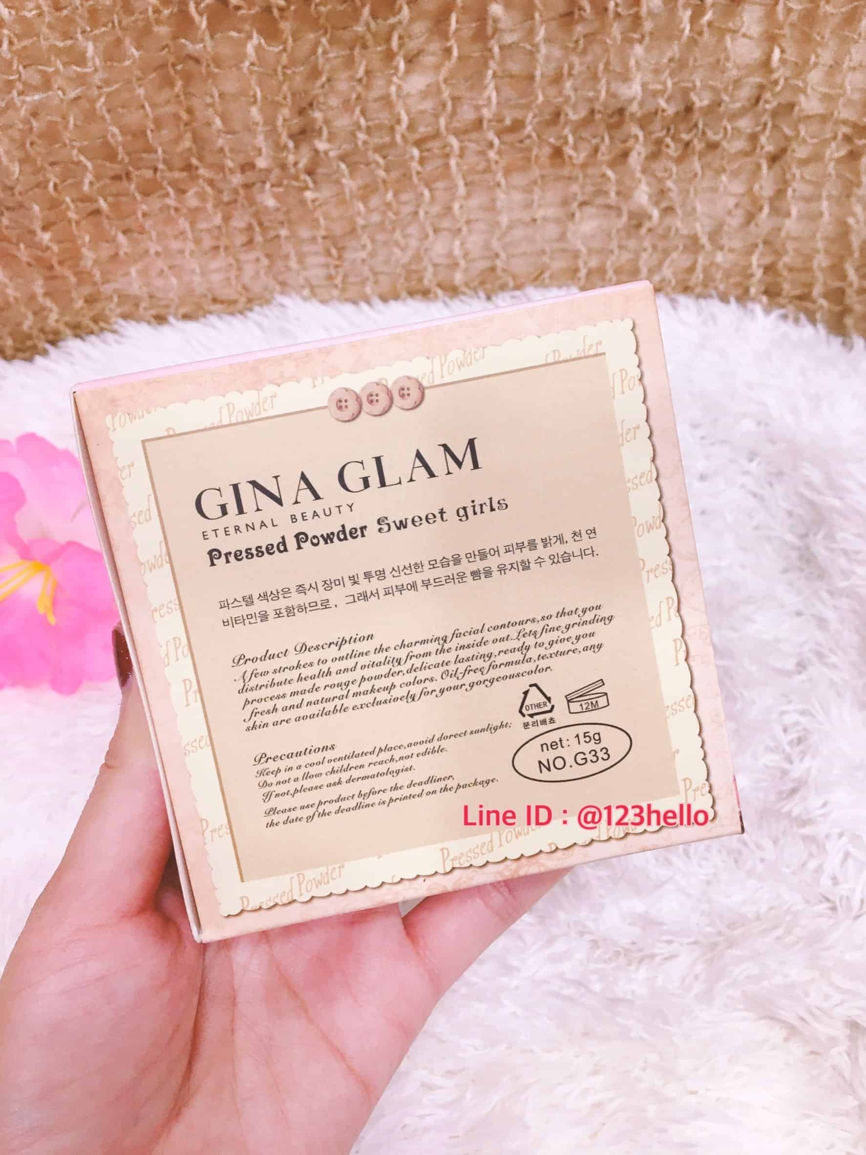 gina glam pressed powder sweet girls