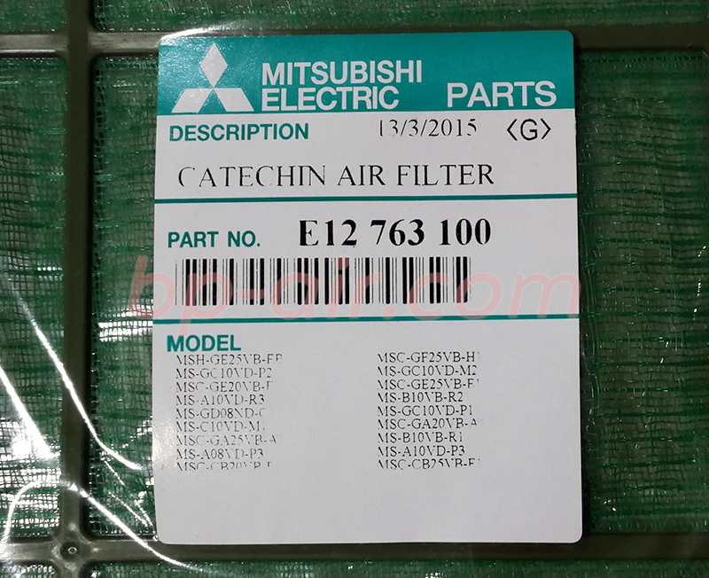 ฟิลเตอร์กรองฝุ่น E12763100 1 คู่ (2 แผ่น)