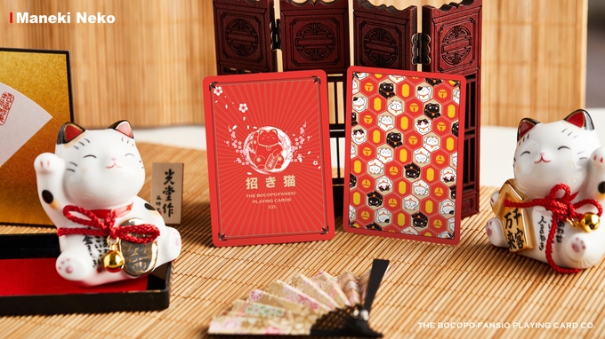 Bicycle Maneki Neko (RED) Playing Cards