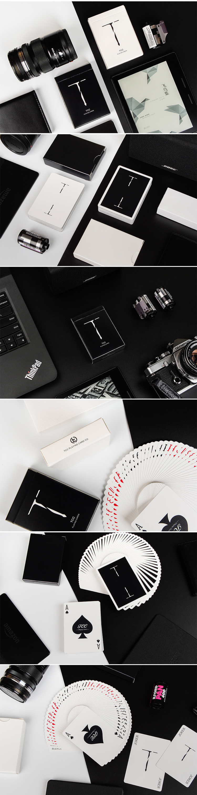 TCC Poker Sword T Playing Cards (Black)