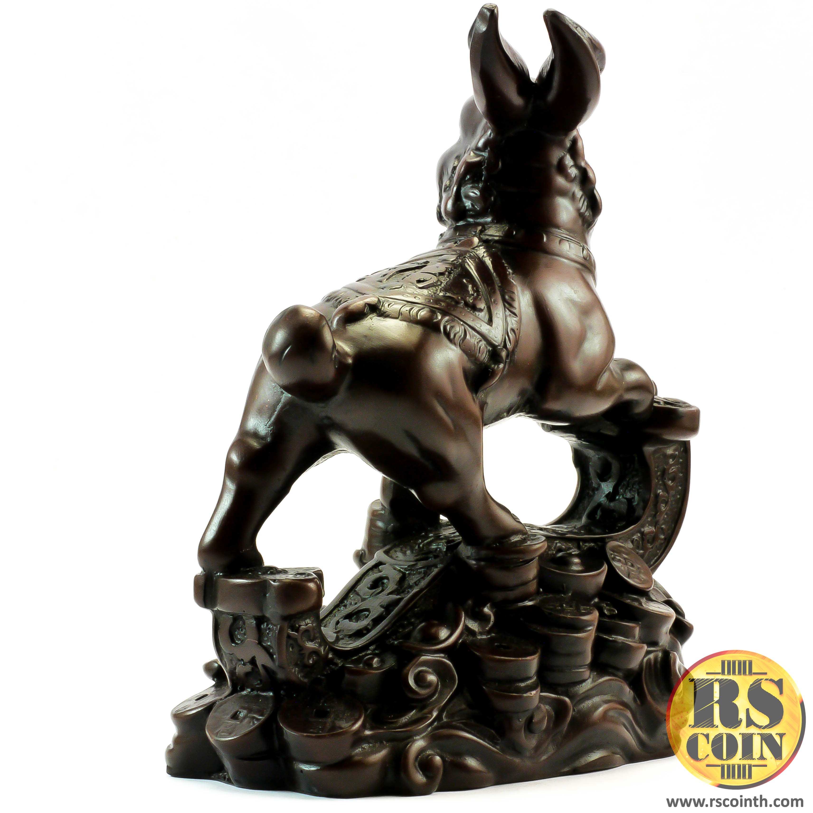 รูปปั้นหิน - กระต่ายนำโชค (Thai Sculpture Stone Animal Rabbit Chinese Design)