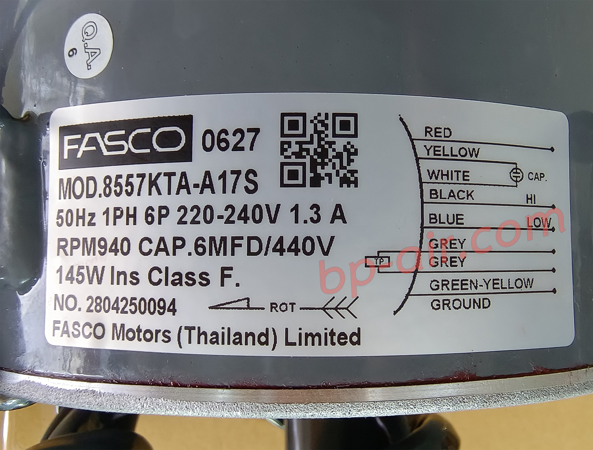 มอเตอร์คอยล์ร้อน 8557KTA-A17S
