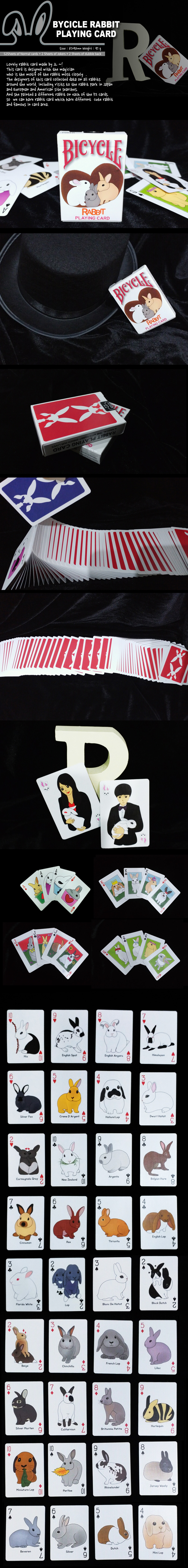 Bicycle Rabbit playing Card