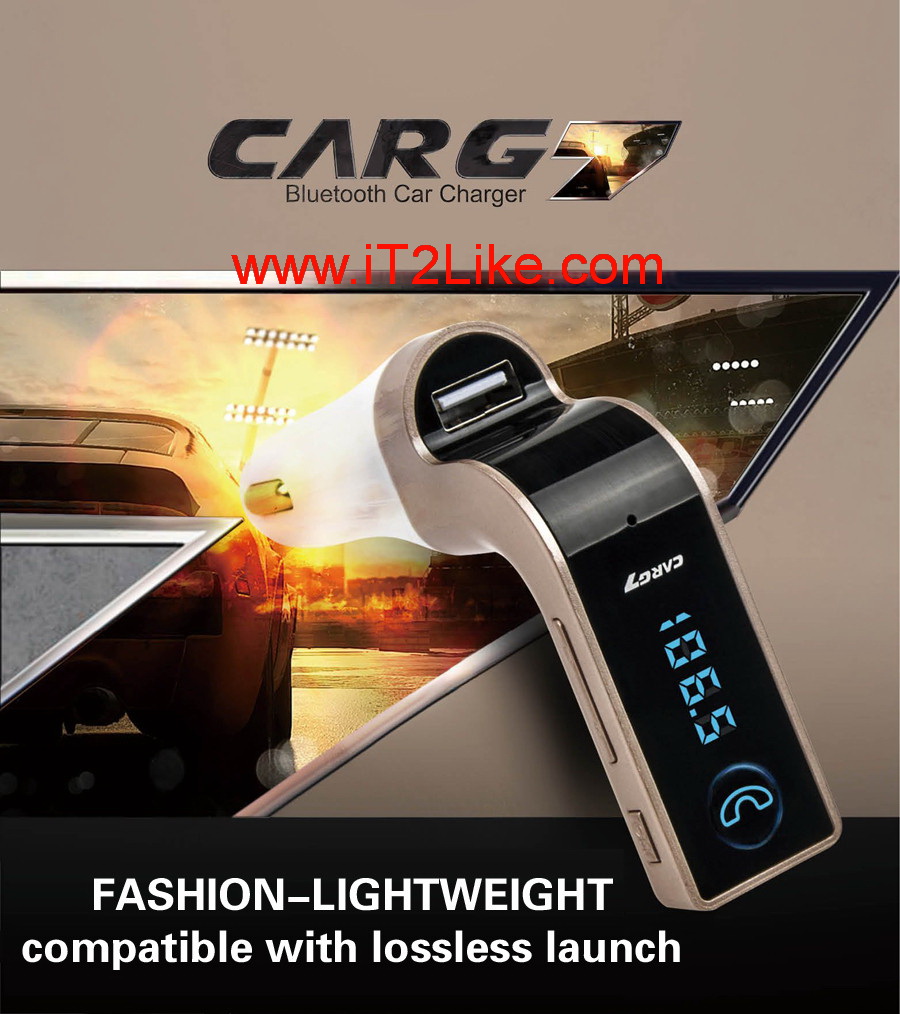 เครื่องเล่นเพลง บลูทูธติดรถยนต์ เชื่อมต่อมือถือกับรถยนต์ Bluetooth Music Car Charger G7 ของแท้